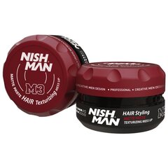 Matte juuste kujundamise pasta Nishman M3 Hair Texturizing Mess Up meestele, 30 ml hind ja info | Viimistlusvahendid juustele | kaup24.ee