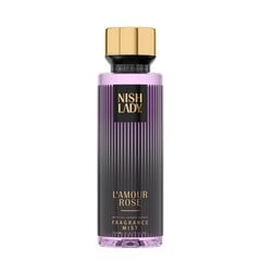 Keha udu Nishlady Fragrance Mist L'amour Rose, 260 ml hind ja info | Lõhnastatud kosmeetika naistele | kaup24.ee