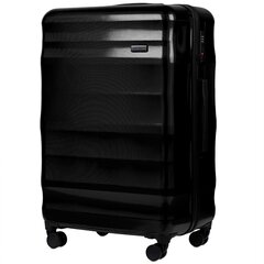 Большой чемодан 17268, черный цена и информация | Чемоданы, дорожные сумки | kaup24.ee