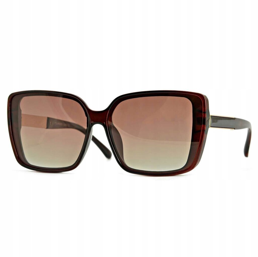 WOMEN'S POLARISATION prillid Cat Eyes Brown UV400 päikeseprillid hind ja info | Naiste päikeseprillid | kaup24.ee