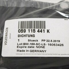 VW Audi Engine Oil Filter Gasket Seal Genuine 059115441K цена и информация | Дополнительные принадлежности | kaup24.ee