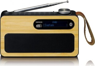 Lenco PDR-040BAMBOOBK Bluetooth / RDS digitaalne DAB+ raadio hind ja info | Raadiod ja äratuskellad | kaup24.ee