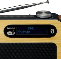 Lenco PDR-040BAMBOOBK Bluetooth / RDS digitaalne DAB+ raadio hind ja info | Raadiod ja äratuskellad | kaup24.ee