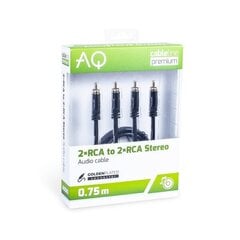 Соединительный кабель 2xRCA-2xRCA Digital AQ Premium Длина: 3,0 м цена и информация | Кабели и провода | kaup24.ee