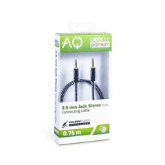 AQ Premium 3,5 mm, 1.5 m hind ja info | Kaablid ja juhtmed | kaup24.ee