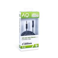 AQ Premium 3,5 mm, 3 m hind ja info | Kaablid ja juhtmed | kaup24.ee