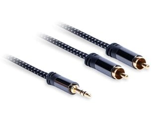 AQ Premium 3,5 mm/2xRCA, 3 m цена и информация | Кабели и провода | kaup24.ee