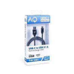 AQ Premium USB-C/USB 3.0, 1.8 m hind ja info | Kaablid ja juhtmed | kaup24.ee