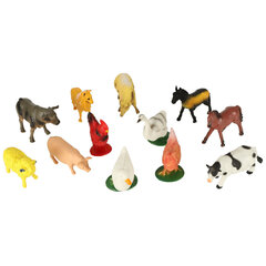 Põllumajandusloomade kujukeste komplekt Farm Animals 12 tk. цена и информация | Игрушки для мальчиков | kaup24.ee