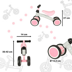 Neljarattaline tasakaaluliikur Trike Fix, roosa цена и информация | Балансировочные велосипеды | kaup24.ee