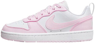 Nike Обувь Court Borough Low White Pink DV5456 105 DV5456 105/4 цена и информация | Спортивная обувь, кроссовки для женщин | kaup24.ee