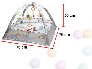 Pallidega treeningmatt, hall hind ja info | Tegelustekid | kaup24.ee