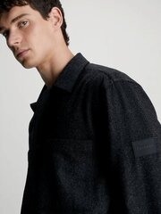 Рубашка CALVIN KLEIN Wool Blend Overshirt Black K10K111731BEH 560077388 цена и информация | Мужские рубашки | kaup24.ee