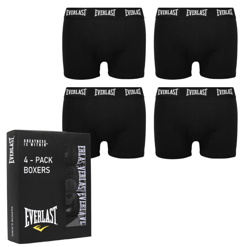 Boxersortsid meestele Everlast Cotton 4 tükki AW24_EV004_XXL цена и информация | Meeste aluspesu | kaup24.ee