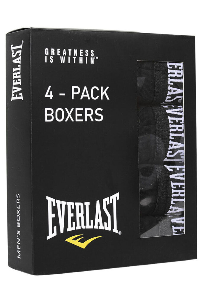 Boxersortsid meestele Everlast Cotton 4 tükki AW24_EV004_XXL цена и информация | Meeste aluspesu | kaup24.ee