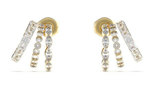 Guess Женские позолоченные серьги Crazy Earrings JUBE03307JWYGT/U цена и информация | Серьги | kaup24.ee