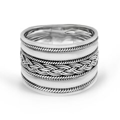 Серебряное (925) кольцо с классическим дизайном, код ah5sr5145, EU-60.5 (~19,25 мм) AH5SR5145EU-60.5 цена и информация | Кольцо | kaup24.ee