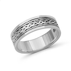 Серебряное (925) кольцо с классическим дизайном, код ah5sr5151, EU-60.5 (~19,25 мм) AH5SR5151EU-60.5 цена и информация | Кольцо | kaup24.ee