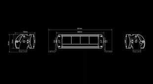 LED лампа дальнего света Seeker 10X 40Вт цена и информация | Дополнительные принадлежности | kaup24.ee