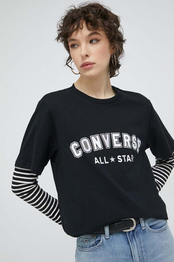 Converse T-Särgid Unisex All Star Tee Black 10024566 A02 10024566 A02/M цена и информация | Meeste T-särgid | kaup24.ee