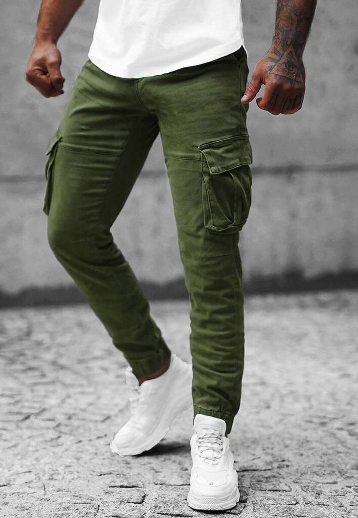 New Boy Joggers Püksid Green MP0105MV MP0105MV/2XL цена и информация | Meeste püksid | kaup24.ee