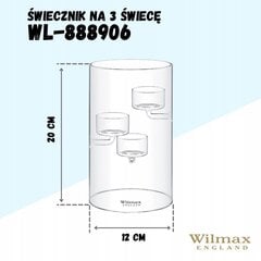 Wilmax SWILMAX küünlajalg 3 küünla jaoks hind ja info | Küünlad, küünlajalad | kaup24.ee