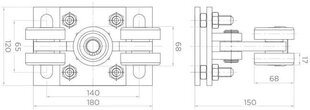 Liugväravakärud PSG 60.00P.80 80x80x5 mm hind ja info | Aiad ja tarvikud | kaup24.ee