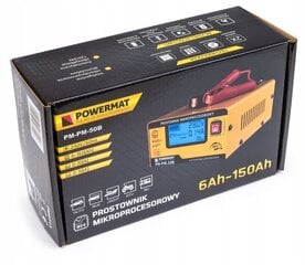 Mikroprotsessori akulaadija Powermat PM-PM-50B, 12V/24V, 10A, LCD hind ja info | Auto akulaadijad | kaup24.ee