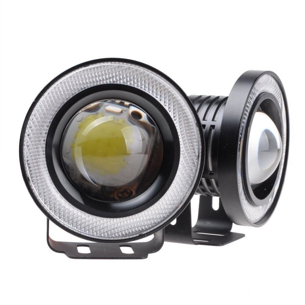 DRL COB LED LIGHTS inglissilmade päevavalgus, 6.5cm keskmine 12V hind ja info | Autotuled | kaup24.ee