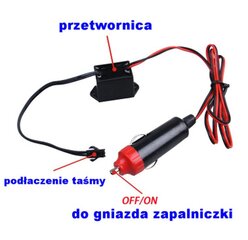 Sigaretisüütaja konverter EL Wire, 12 V hind ja info | Turvasüsteemid ja 12V seadmed | kaup24.ee