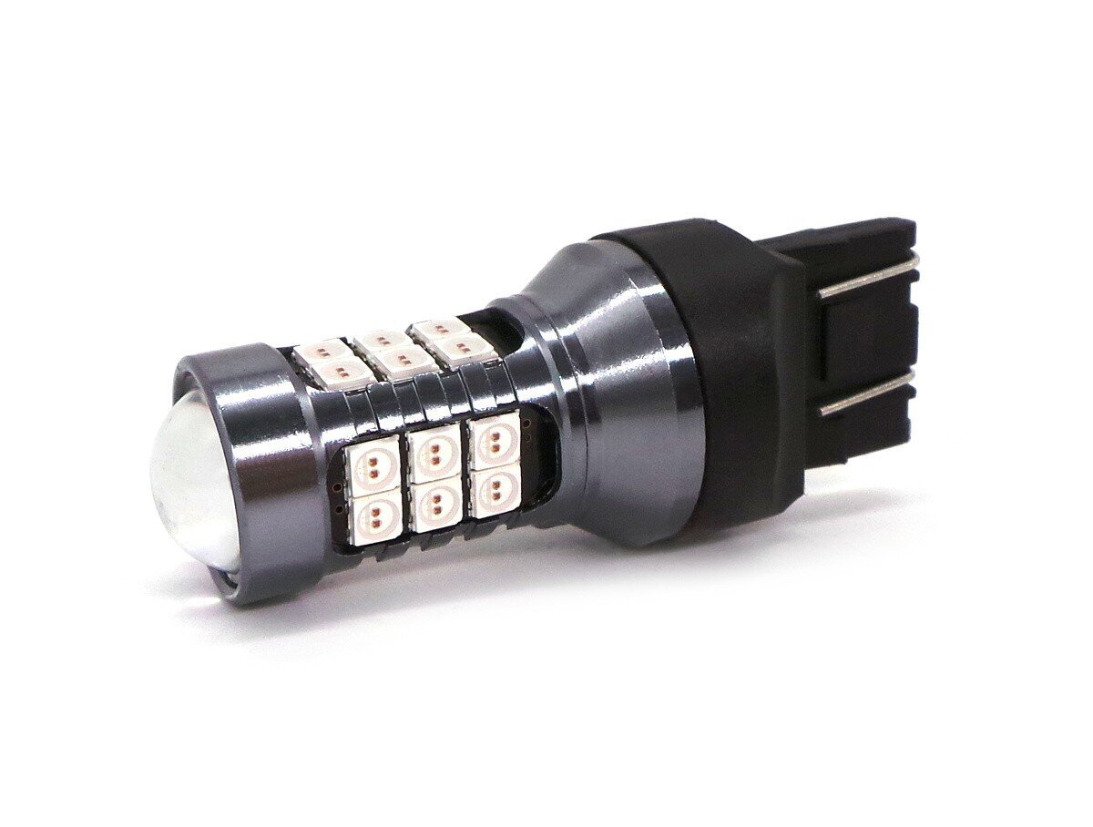 W21/5W LED-pirn 7443 12V Canbus, 1400lm punane, 1 tk. hind ja info | Autopirnid | kaup24.ee