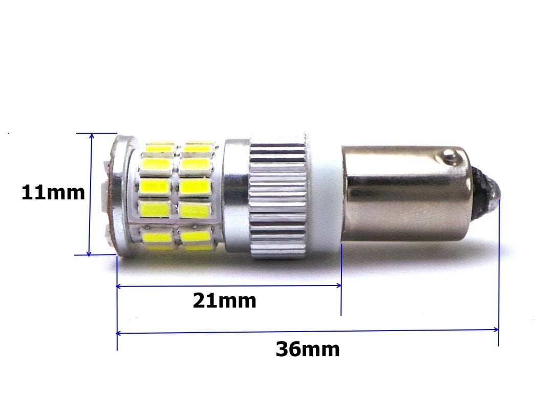 T4W LED BA9S 12-24V CANBUS valge tugev lambipirn 700lm, 1 tk. цена и информация | Autopirnid | kaup24.ee