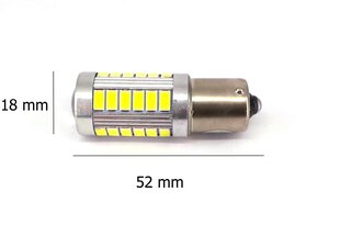 P21W LED spuldze BA15S 12-24V 1300lm Canbus, 1 tk. hind ja info | Autopirnid | kaup24.ee