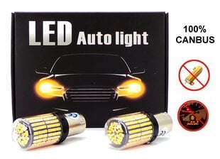 LED-pirnid 2x P21W, BA15S 12-24V CANBUS oranž PREMIUM hind ja info | Autopirnid | kaup24.ee
