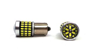 P21W LED BA15S 12-24V CANBUS 2100 lm valge lambiga koos läätsega hind ja info | Autopirnid | kaup24.ee