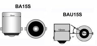 PY21W LED BAU15S 12-24V 1300lm Canbus, 1 tk. hind ja info | Autopirnid | kaup24.ee