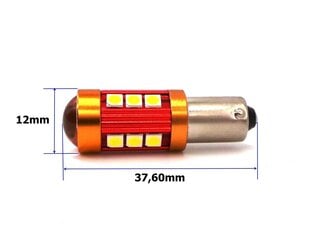 H21W светодиодная лампа BAY9S 12-24V CANBUS 850lm сильная цена и информация | Автомобильные лампочки | kaup24.ee