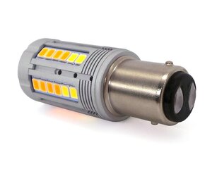 P21/5W LED-pirn BAY15D 12-24V CANBUS valge-oranž 2000 + 800lm hind ja info | Autopirnid | kaup24.ee