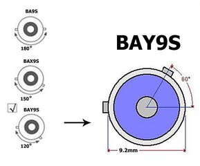 H6W LED-pirn BAX9S 12V 400lm Canbis, 1 tk. hind ja info | Autopirnid | kaup24.ee