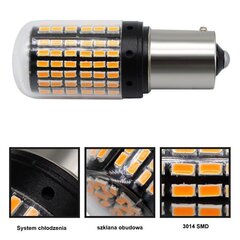 LED-pirnid 2x PY21W, BAU15S 12-24V Canbus, orange, Premium 2 tk. hind ja info | Autopirnid | kaup24.ee