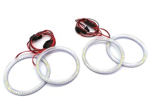 BMW E46 kabriolett, kupee 2D (04+ ) LED inglissilmade rõngaste komplekt, 4 tk hind ja info | Lisaseadmed | kaup24.ee