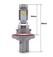 H13 светодиодные лампы  12-24V CANBUS CSP комплект без полярности 8000lm цена и информация | Автомобильные лампочки | kaup24.ee