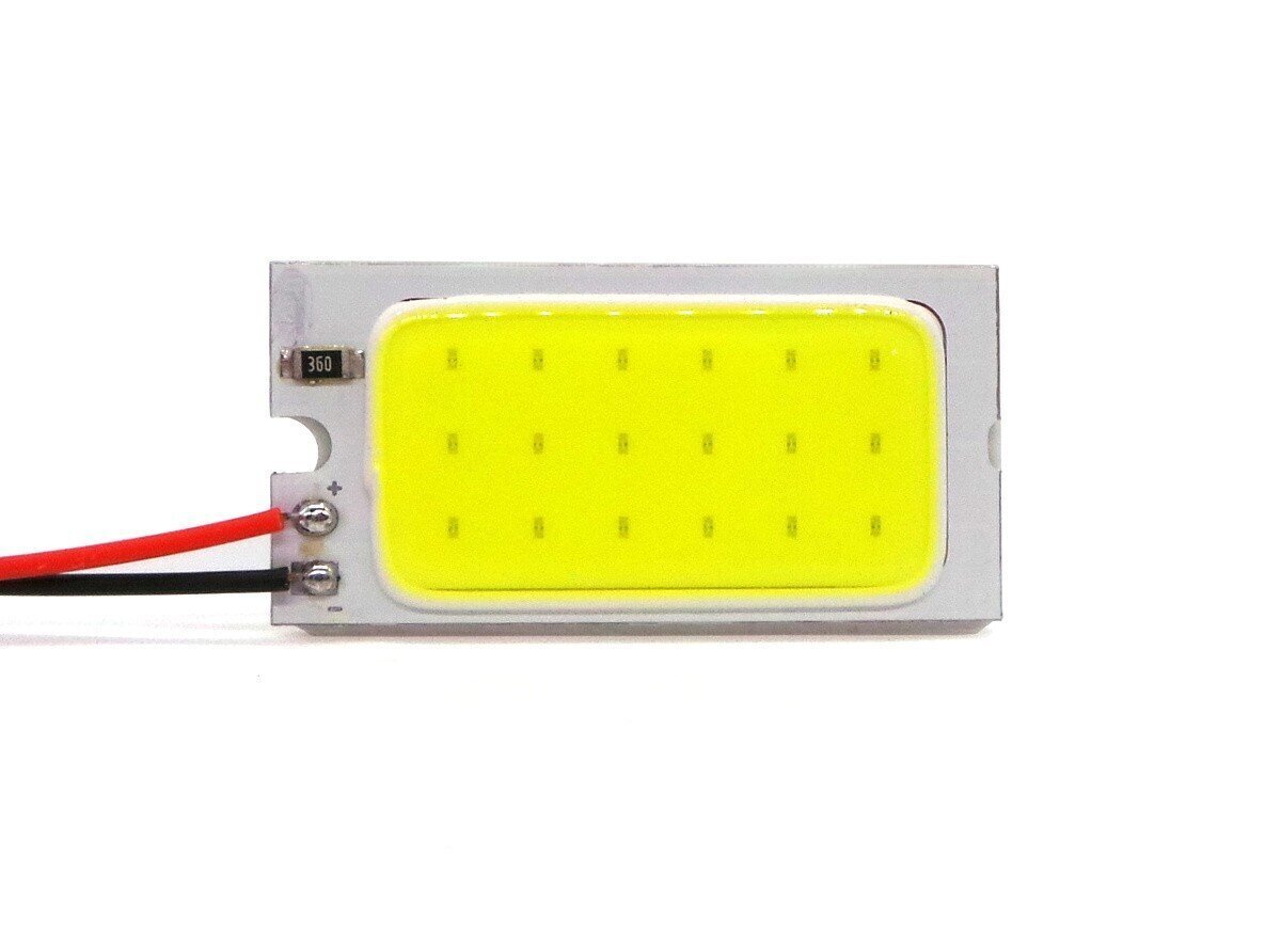 40x20 LED COB paneel 12V W5W, C5W, BA9S, T10, SV8.5, T4W 350lm, 1 tk. hind ja info | Autopirnid | kaup24.ee