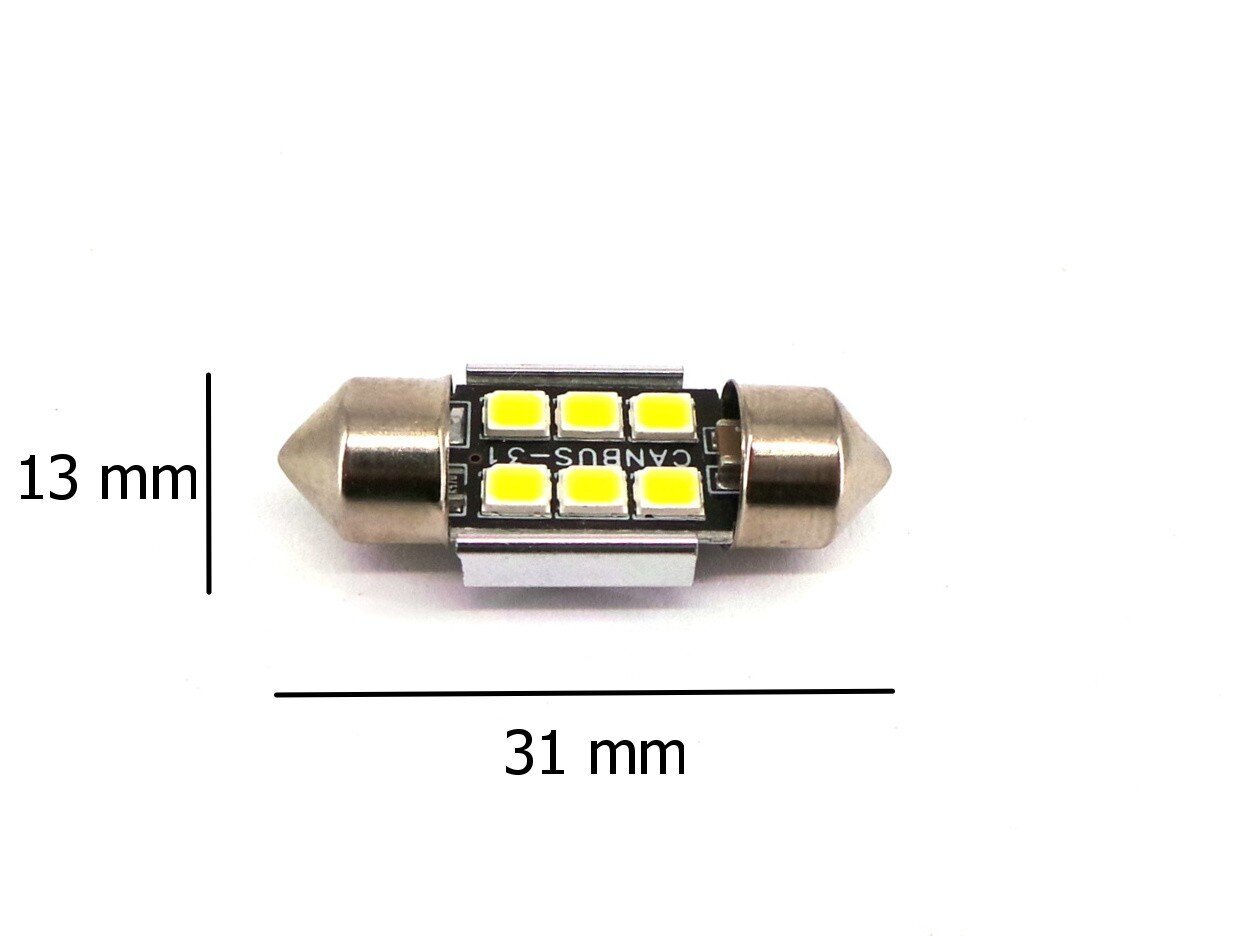 C3W, C5W LED SV8.5 12-24V Canbus, 31mm 220lm, 1 tk. цена и информация | Autopirnid | kaup24.ee