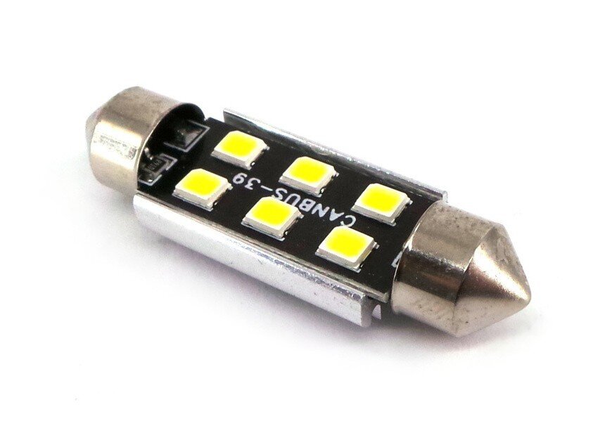 LED pirn C10W, C5W, SV8.5 12-24V canbus, 39mm 220lm, 1 tk. цена и информация | Autopirnid | kaup24.ee