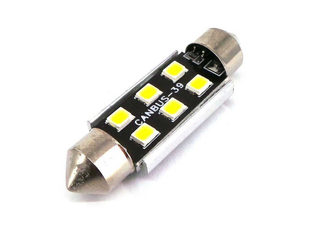 LED pirn C10W, C5W, SV8.5 12-24V canbus, 39mm 220lm, 1 tk. hind ja info | Autopirnid | kaup24.ee