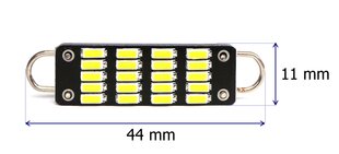 C21W LED-pirn SV8.5 12V CANBUS 44mm koos silmusega 320lm цена и информация | Автомобильные лампочки | kaup24.ee