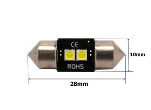 C3W LED-pirn SV8.5 12V canbus, 28mm 180lm, 1 tk. hind ja info | Autopirnid | kaup24.ee