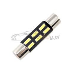 LED pirnid T6.3 12V 96lm canbus, 28mm, 1 tk. hind ja info | Autopirnid | kaup24.ee