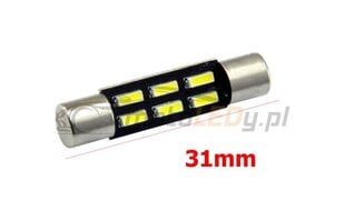 LED pirnid T6.3 12V 96lm canbus, 31mm, 1 tk. hind ja info | Autopirnid | kaup24.ee